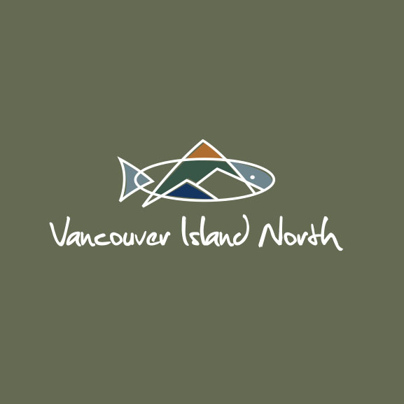 A logo for Vancouver Island North Tourism