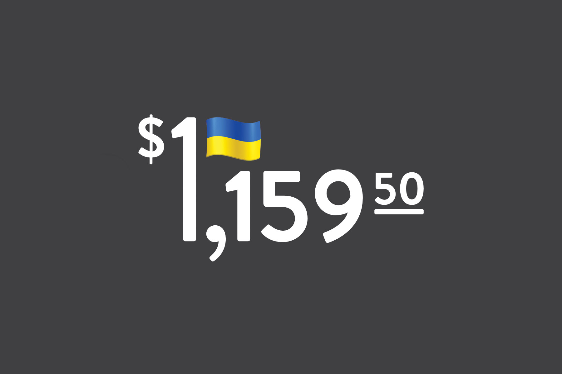 Dollar amount raised to help ukraine
