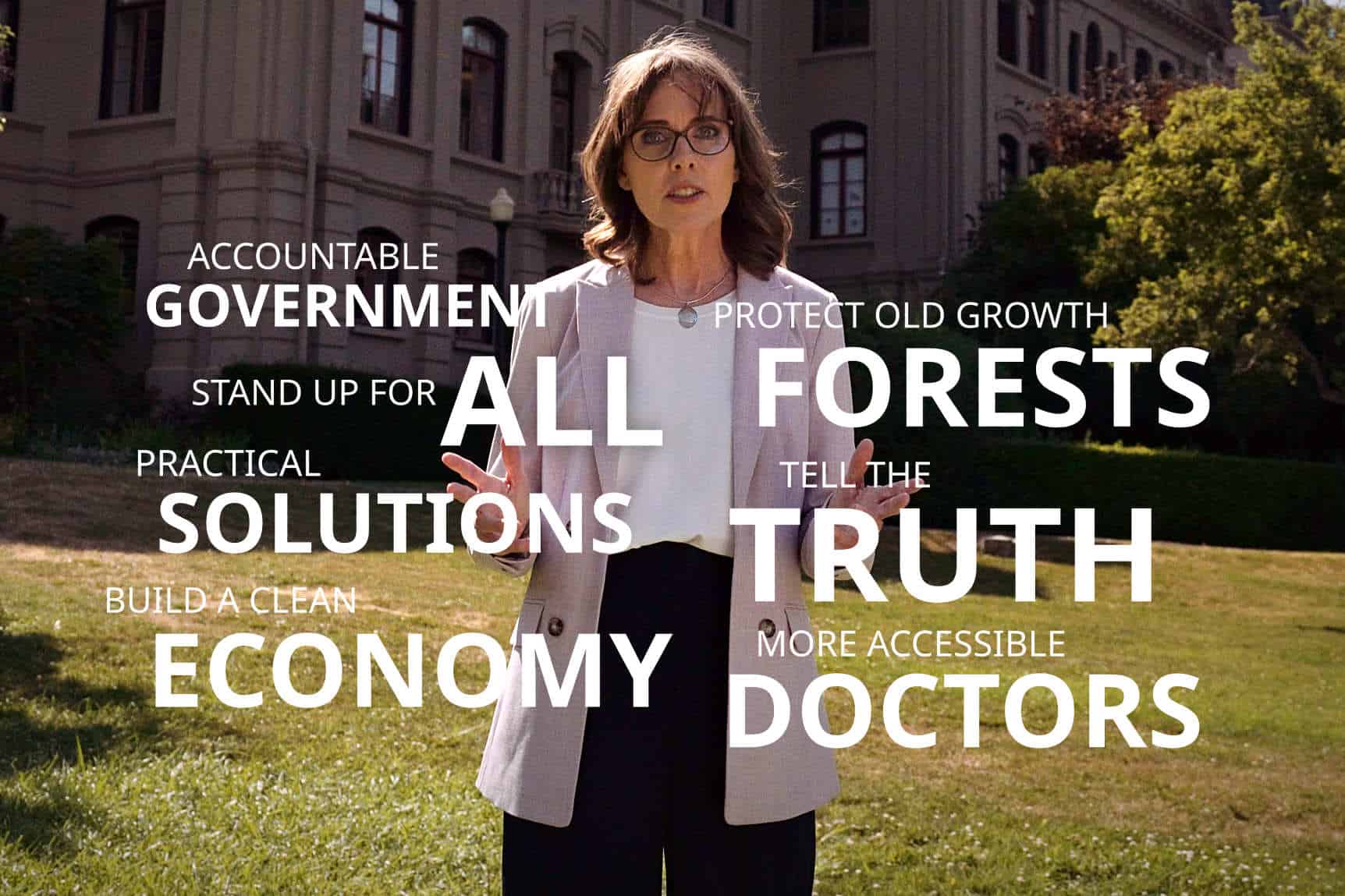 Sonia Furstenau speaks to her campaign promises